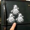 Halloween Party Favors 1/2/3Pcs Ghost Refrigerator Magnet, 3D Printed Fridge Decorative Magnet Magnetic Decoration for Holiday Kitchen Lightweight