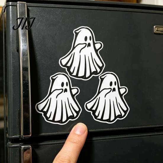 Halloween Party Favors 1/2/3Pcs Ghost Refrigerator Magnet, 3D Printed Fridge Decorative Magnet Magnetic Decoration for Holiday Kitchen Lightweight