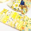 40 шт. Предварительно нарезанные ткани 6,3x50 см Пэчворк Квилтинг Швейный материал Желейные рулеты Сделай сам Желтая принтованная хлопковая полоска