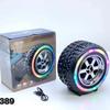 G2389 Tire RGB Bluetooth Speaker Portable Multi-function Subwoofer Outdoor TWS Card