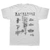 Funny Machinist Vintage Patent Print Drawing T Shirts Graphic Streetwear Short Sleeve Birthday Gifts Summer Style T-shirt Men