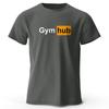 Мужская футболка Gym Hub с принтом 100% хлопок Оверсайз Смешные графические футболки для мужчин Летние топы Компрессионная рубашка