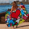 Britto Art Большие Микрофибровые Пляжные Полотенца Быстросохнущее Полотенце Песочные Пляжные Полотенца Полотенце для Бассейна Для Путешествий Пляж Бассейн Йога