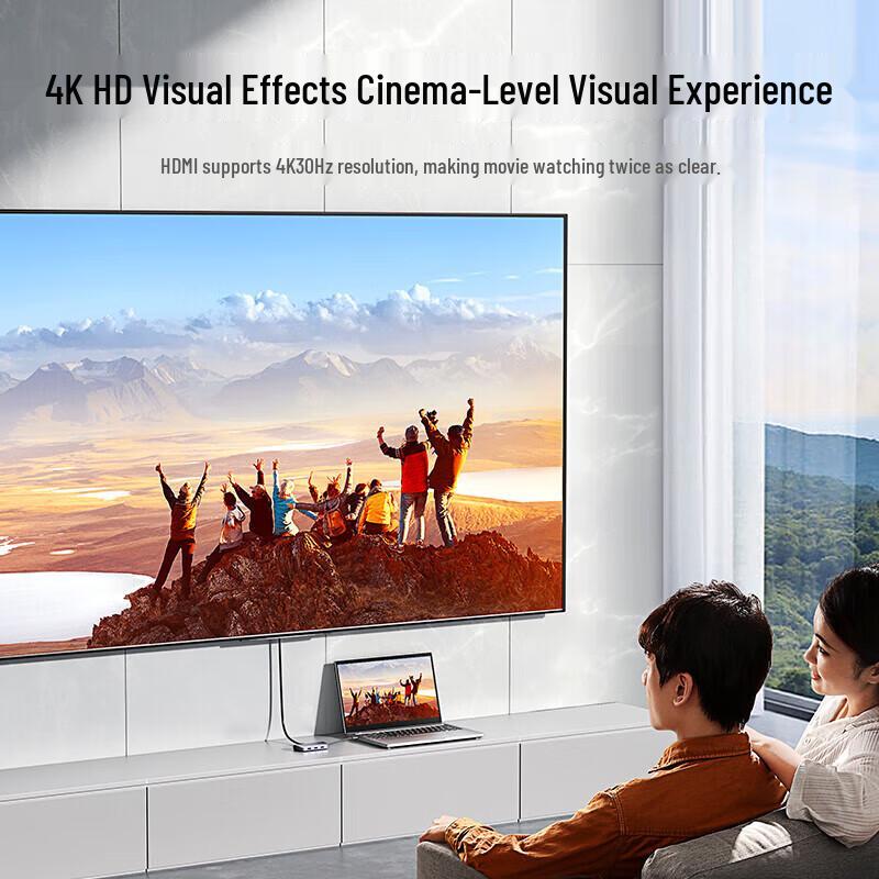 Ugreen Многопортовый адаптер USB-C 6-в-1