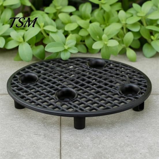 Patio Plant Pot Holders 6Pcs Risers, 8 Inch Round Plastic Bases Elevator Stands, Feet for Indoor Outdoor Flower Pots