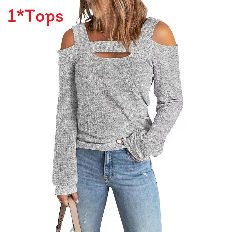 Euro Style Long Sleeve T Shirt For Women With French Cashmere And Padded Patchwork For Casual Streetwear