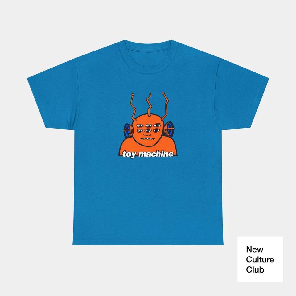 Toy Machine Orange Transmissionator Funky Alien 1996 Skateboarding T Shirt Print 8