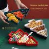 Cross-Border Creative Plastic Christmas Tree Snack and Storage Tray