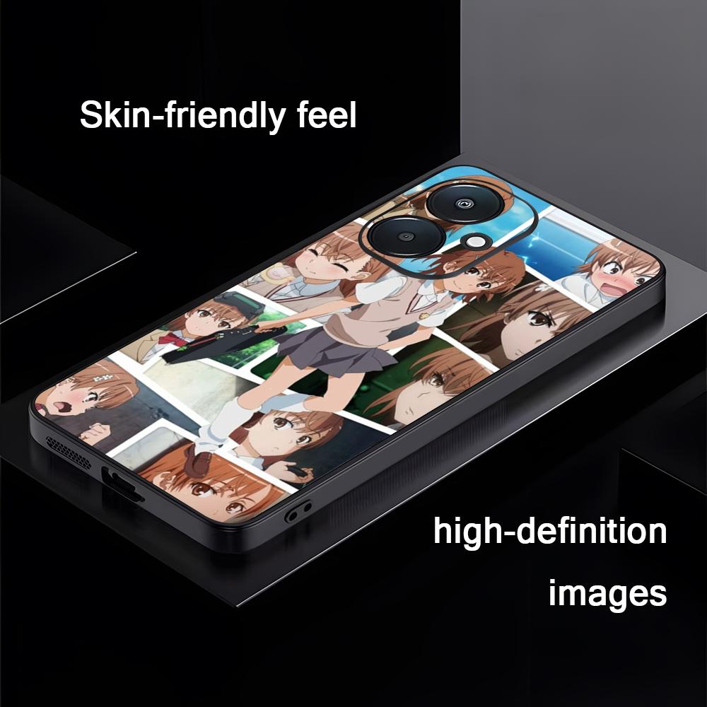 Чехол для телефона Certain Scientific Railgun для Xiaomi Redmi 14C 13C 12C Note14 13 12 11 10 Pro Plus S Мягкий черный чехол для телефона