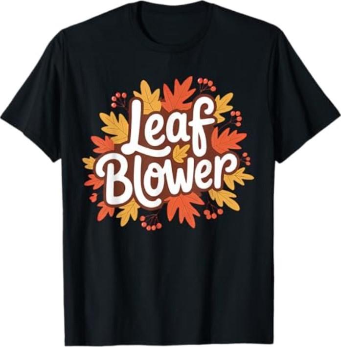 Funny Leaf Blower Fall Costume Couple Halloween Matching T-Shirt Unisex T-Shirt