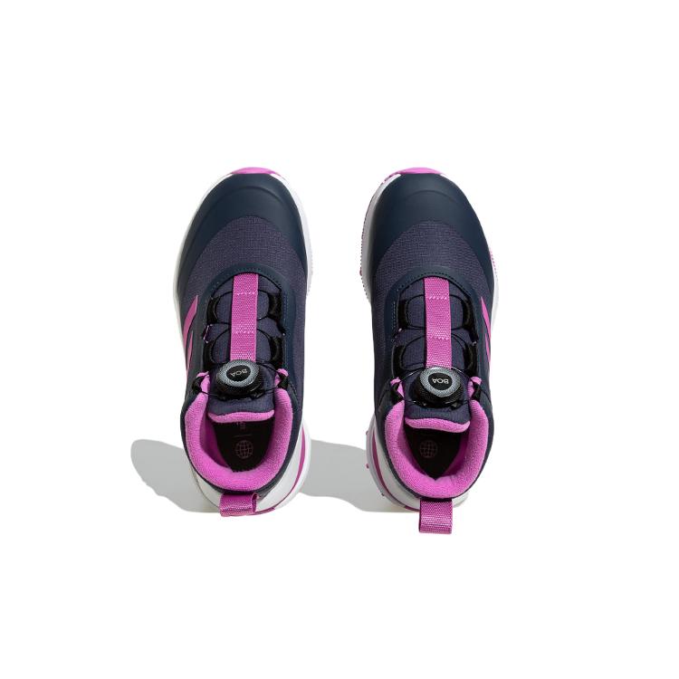 adidas Fortarun Boa Atr K Сетчатые Повседневные Амортизирующие Износостойкие Полуботинки Детские Беговые Кроссовки Чернильно-синий Фиолетовый Детские GZ2198
