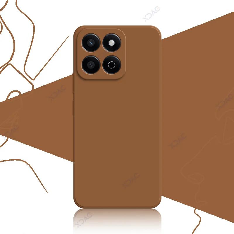 Роскошные квадратные жидкие силиконовые чехлы для Honor 200 Smart 5G 360 мягкие задние крышки для телефонов Honor200Smart полная защитная сумка