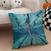 Aya Takano art avantgarde Cushion Cover Throw Pillow Cover Hidden Button Durable Polyester Chair Cushion