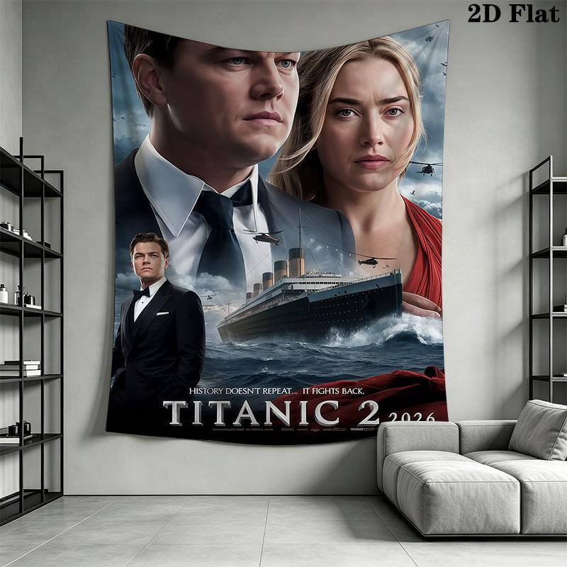 Titanic 2 New Journey Tapestry Wallmounted Background Cloth Work Of Art Homestay Soft Decoration Tapestry Background Cloth