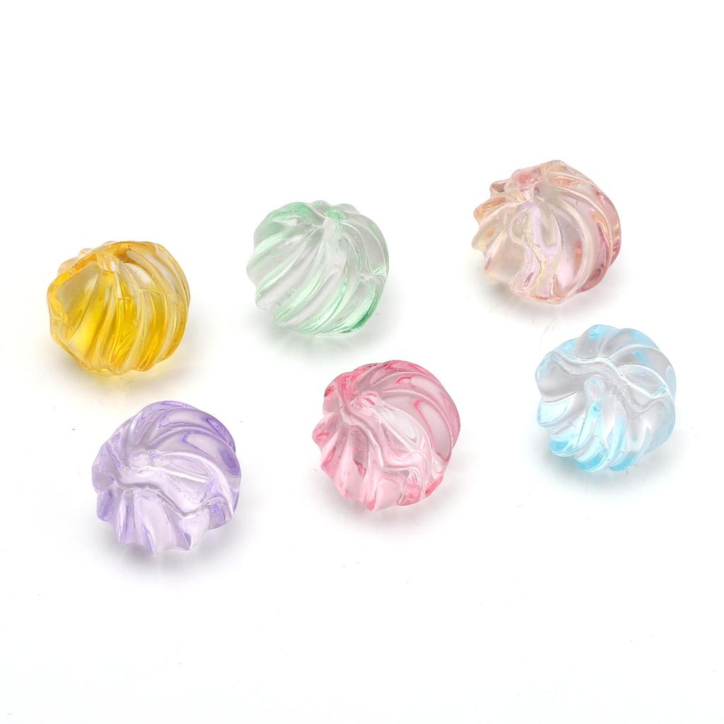 5 шт. Стеклянные бусины Ребристые Свободные Разделительные бусины для изготовления ювелирных изделий DIY Браслет Ожерелье