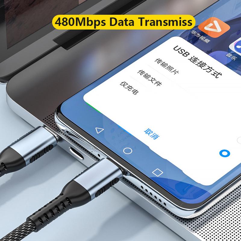 VAORLO Кабель для быстрой зарядки 100 Вт, кабель Type-C к кабелю Type-C для Huawei Xiaomi, кабель для быстрой зарядки 5A, USB-C к USB-C, кабель для передачи данных CC