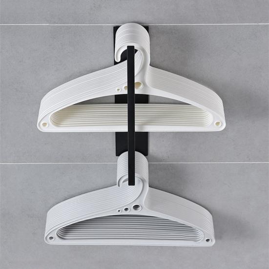 Домашняя металлическая вешалка для одежды без перфорации, стеллаж для хранения полотенец, органайзер для экономии места