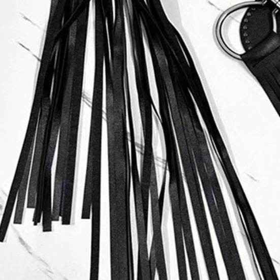 Женский ремень из искусственной кожи с кисточкой, однотонный регулируемый пояс в стиле ретро, аксессуар для одежды