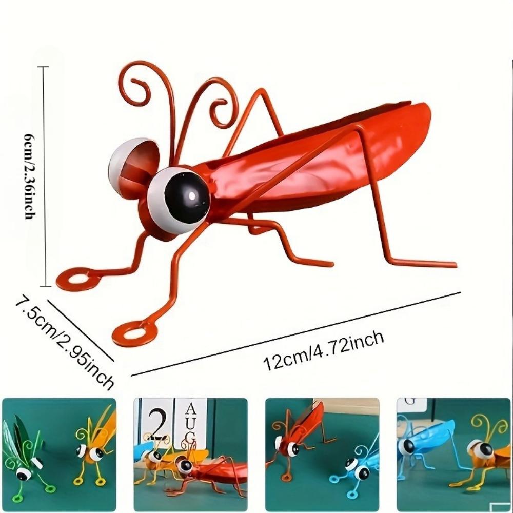 Металлическое украшение для сада в виде саранчи, 3D скульптура, настенное искусство, украшение для сада, украшение для двора, украшение для забора, украшение для стены газона, спальни, гостиной