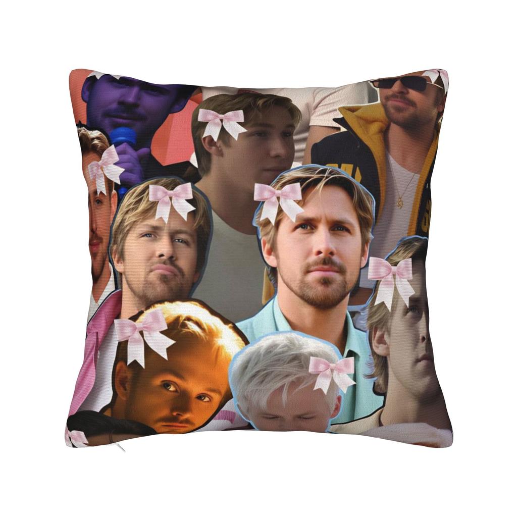 Ryan Gosling Collage Pillowcases Cute Funny Pillow Case For Office Car Home Decor Soft Pillow Cover