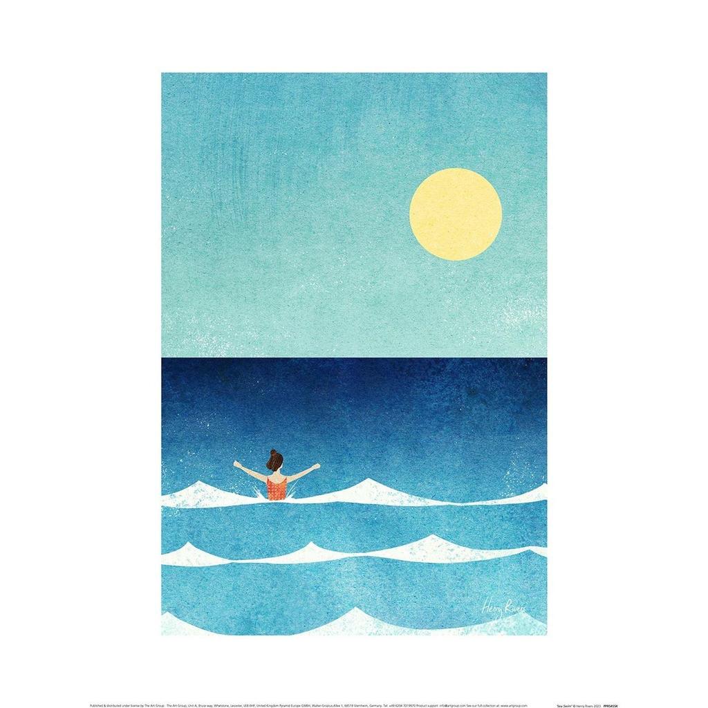 Henry Rivers Sea Swim Print