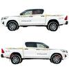 Hilux Pickup Off-Road Body Color Stripes: Personalized Decal Stickers