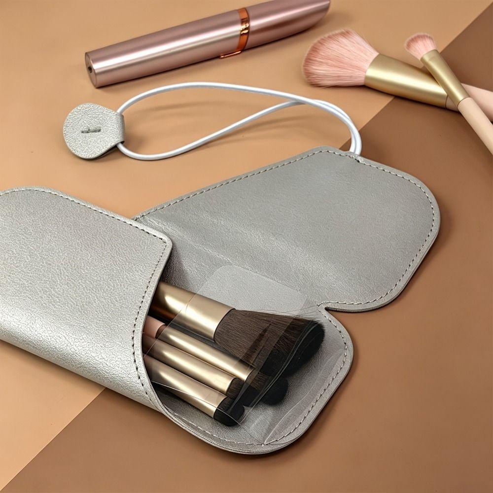 Dustproof Makeup Brush Holder Flip Lid Makeup Brush Storage Bag Makeup Brush Case Beauty Tools