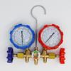 R410A R22 R134a R404A Manifold Gauge Set HVAC A/C Refrigeration Charging Service with Hoses Adjustable Couplers Adapter Can Tap