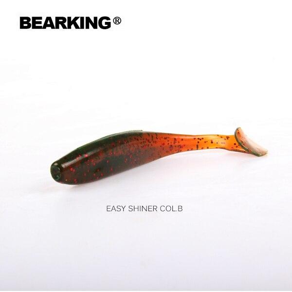 BEARKING Хорошая рыболовная приманка, мягкая приманка, профессиональная приманка, 4 дюйма, 6 шт., 10 см/6 г, качественные искусственные воблеры для карпа