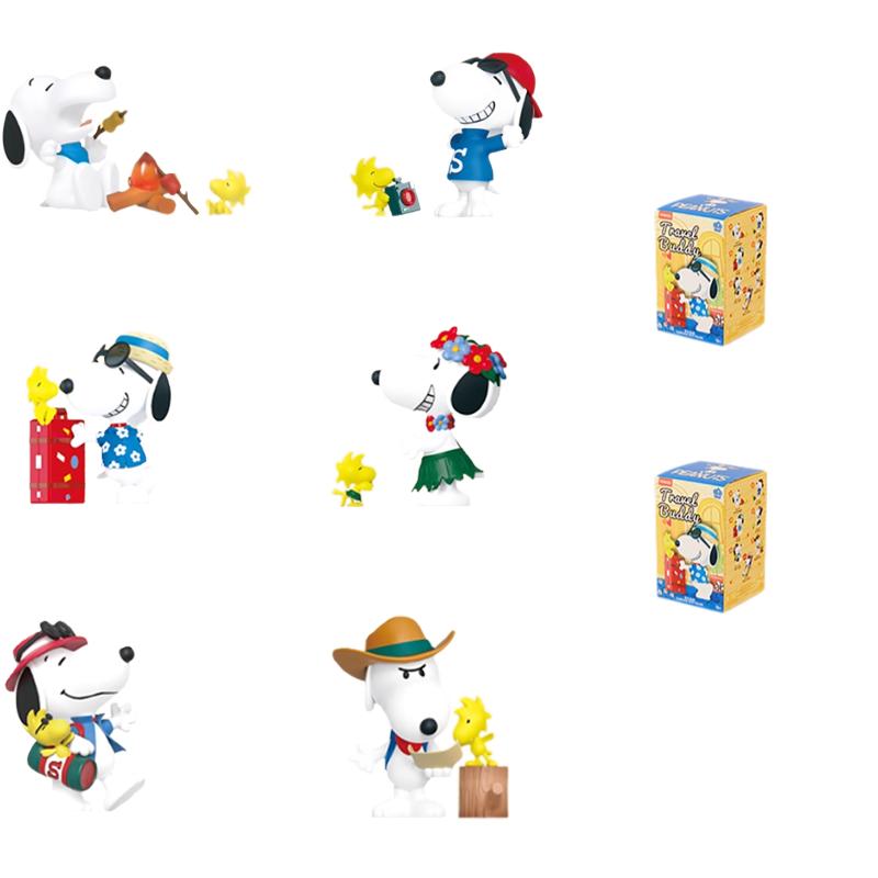 MINISO Коллекция спутников для путешествий Снупи Mystery Boxes Одиночная Mystery Box/Полная коробка 6 шт. Кукла