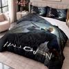 Halloween Michael Myers 3Pcs Bedding Set Duvet Cover With Two Pillowcases For Bedroom Home Decoration