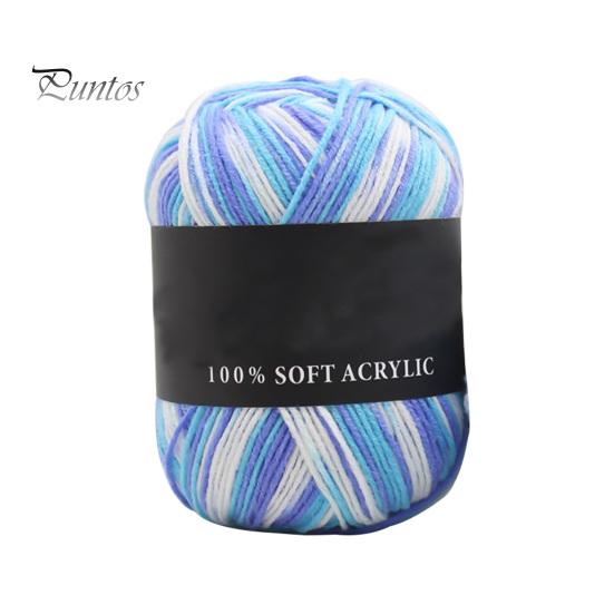 Шерстяная пряжа тройных брендов, мягкая молочно-хлопковая однотонная вязальная пряжа для свитера