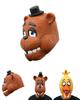 Взрослая латексная маска на голову Five Nights At Freddy's в стиле Фредди Чики Бонни Фокси