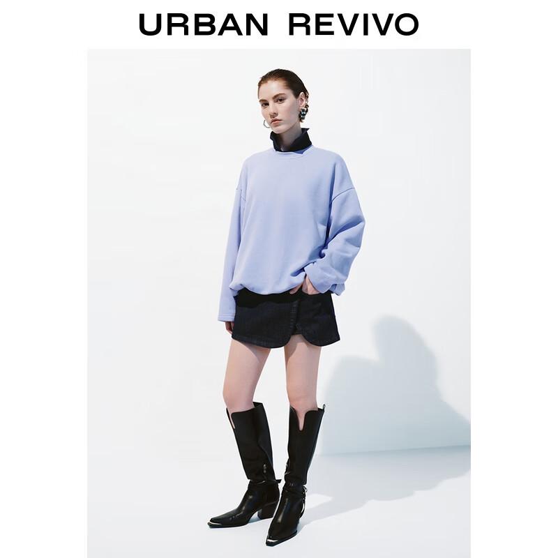 UR 2025 Autumn Women's Oversized Round Neck Sweatshirt