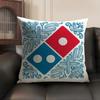 Аниме про еду D-Domino'S Чехол на подушку для пиццы Летняя дышащая льняная ткань Двусторонний принт Чехол на диванную подушку Домашний декор