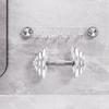Transparent Wall Mounted Corrugated Row Hook 5 Hooks Sundries Storage Hook  Bathroom Accessories