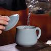 Longquan Celadon Office Cup Household Mug Ge Kiln Open Piece Tea Cup Ceramic Tea Cup Personal Water Cup with Lid