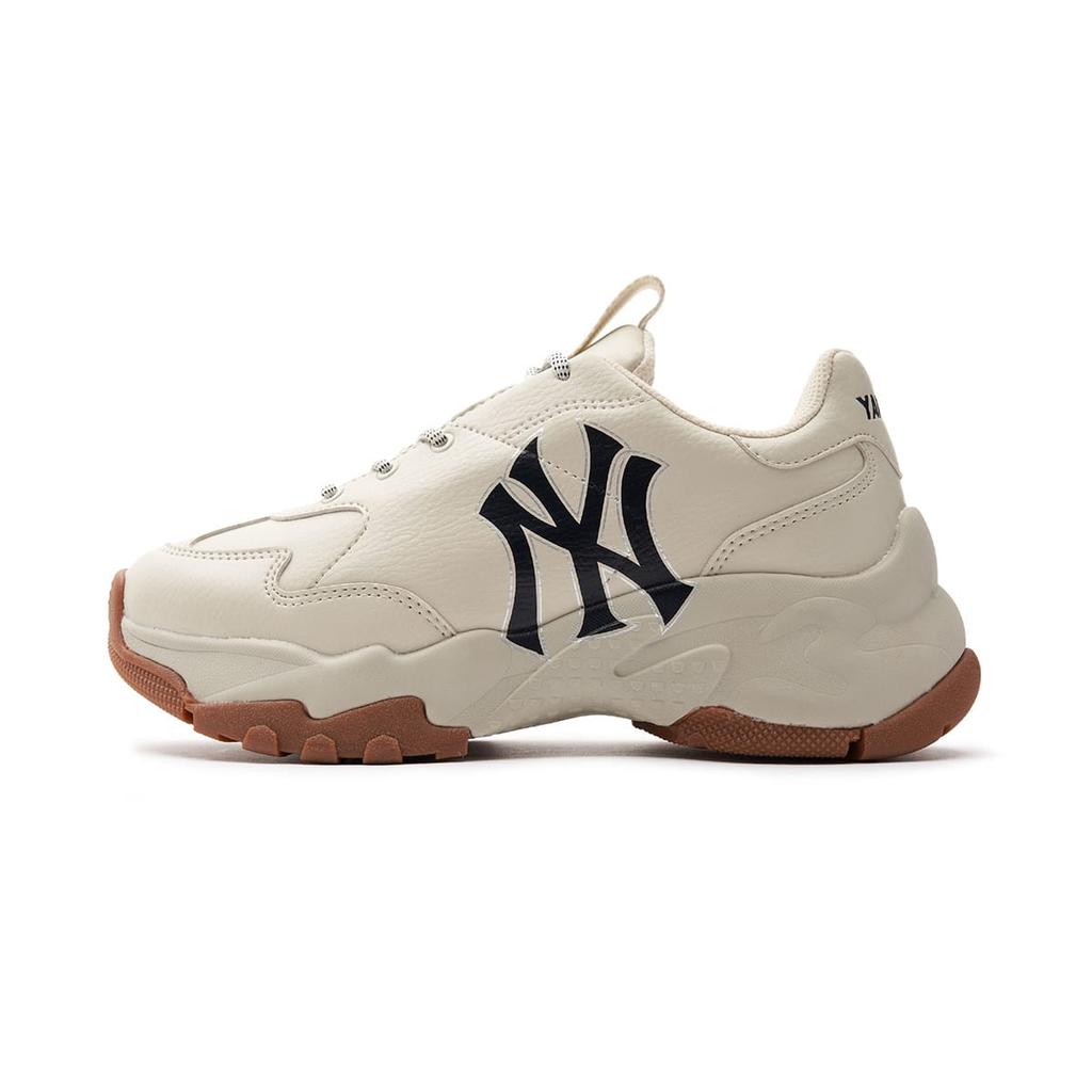 MLB Fashion Slip Resistant Low top Casual Shoes Unisex Cream 3ASHBNA3-MLB856