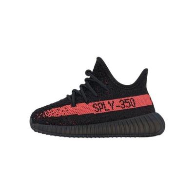 Yeezy Boost 350 V2 Infants Красные детские кроссовки Black Core-Black HP6587