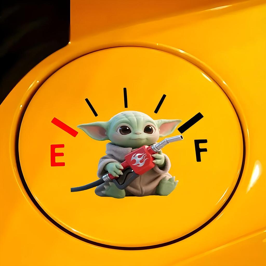 Новая Милая Мультяшная Наклейка на Крышку Бензобака Автомобиля для Декора