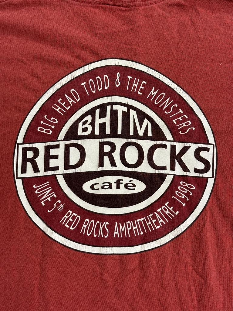 Vintage Big Head Todd and the Monsters Band Tee Red Rocks L
