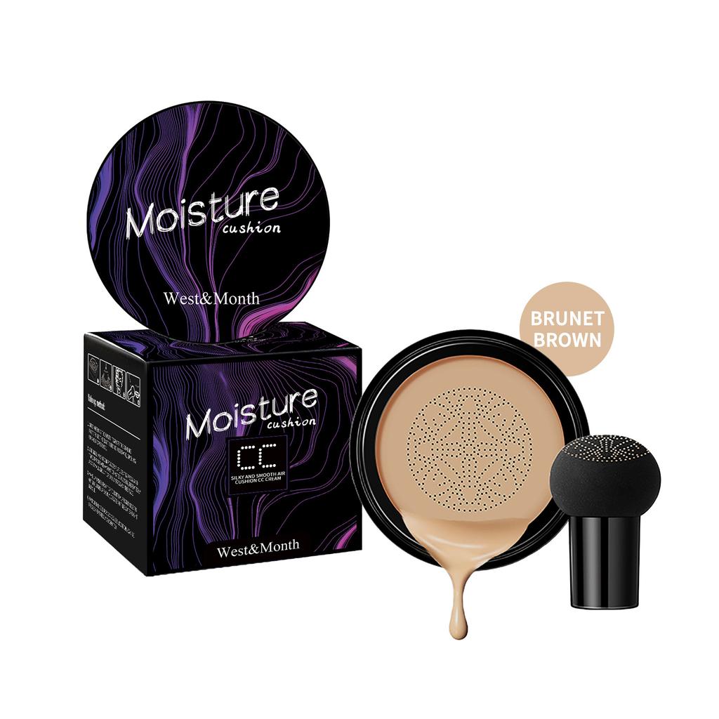 1pc Mushroom Head Air Cushion BB Cream: Natural, Waterproof, and Sweatproof Makeup Foundation for Concealer Isolation