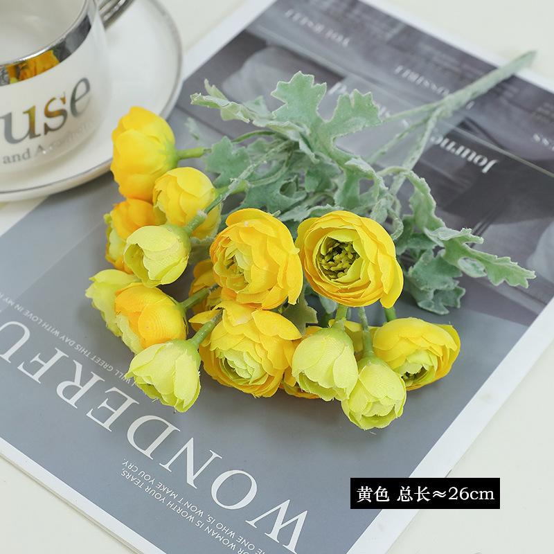 Simulation flower dew lotus bouquet multi-color optional, wedding hall road decoration