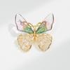 Персонализированная переливающаяся хрустальная брошь-бабочка с градиентом, булавка в виде насекомого с цирконом