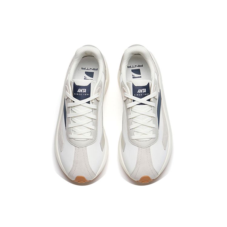 Anta Ткань Ice Sugar Синтетическая кожа TPU Повседневная Удобная Амортизирующая Нескользящая Износостойкая Низкая Обувь для Повседневного Образа Жизни Мужская Обувь 912358856-3