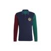 Originals Trefoil Crest Long Sleeve Polo Shirt With Embroidered Badge And Partial Placket Men Tops Multicolor H32142