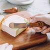 Cheese Knife Comfortable Grip Chopping 420 Stainless Steel Useful Dining Room Spatula with Wooden Handle for Daily Life