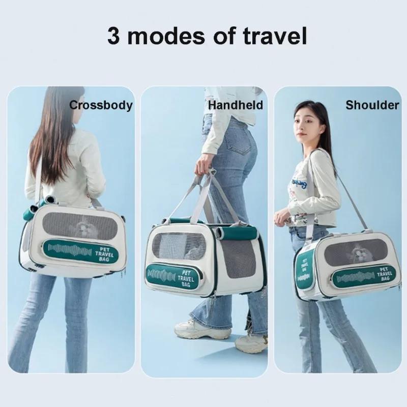 Переноска для домашних животных Кошка Дышащий рюкзак для домашних животных Уличная сумка для кошек Кемпинг Сумка для котят