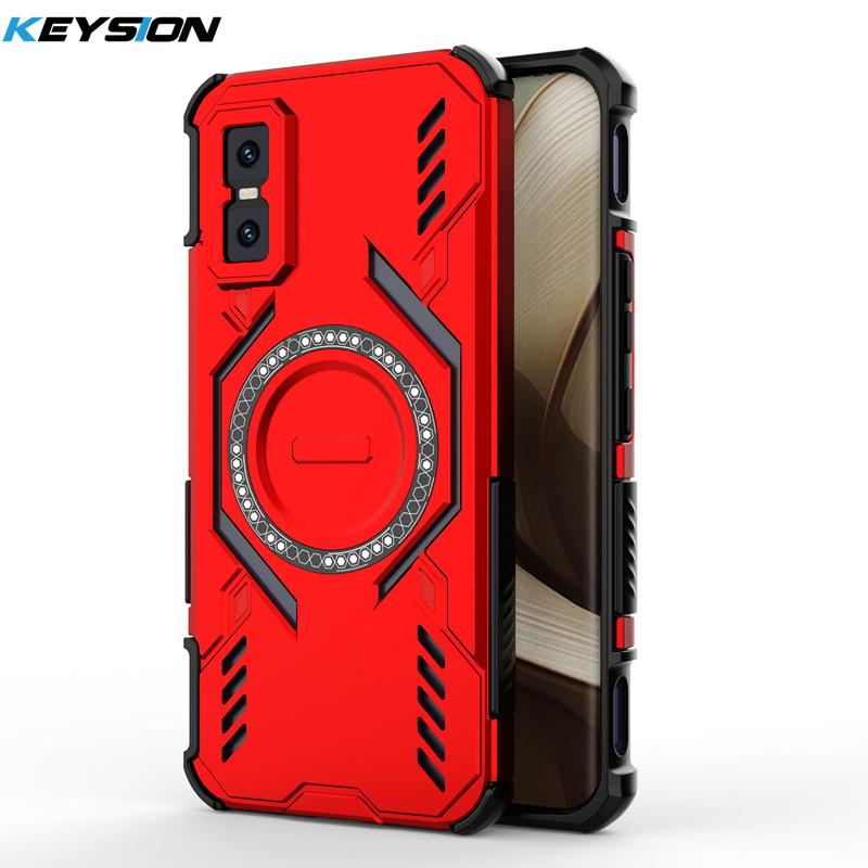 KEYSION Полый чехол с теплоотводом для Infinix GT 30 Pro 5G TPU+PC Магнитное охлаждение Ударопрочный чехол для телефона для Infinix GT 30
