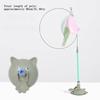 Pet Toy Teasing Cat Stick Feathers Wand With Bell Interactive Toys Kitten Playing Suction Cup Toy Play With Cat Pet Accesorios